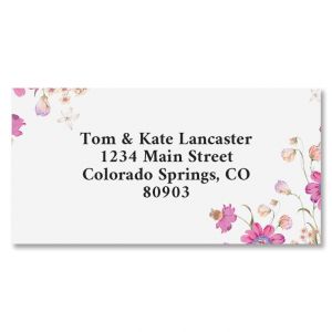 Summer Garden Border Return Address Labels