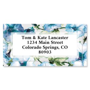 Pansy Border Return Address Labels