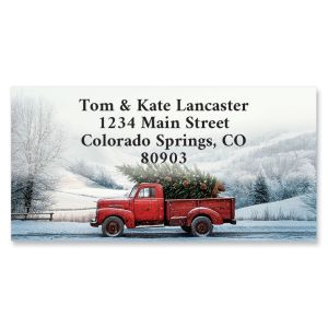 Tree Delivery Border Return Address Labels