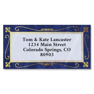 Imperial  Foil Border Return Address Labels