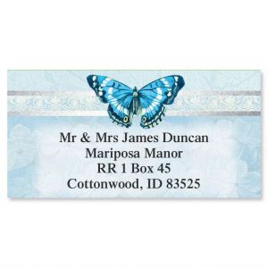 frog address labels butterfly address labels colorful images