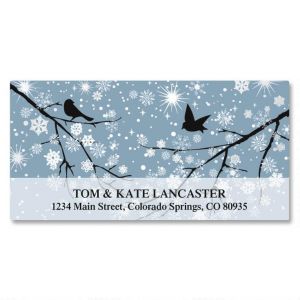 Twinkling Crystals Foil Deluxe Address Labels