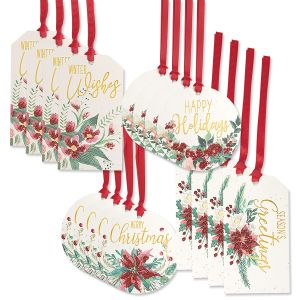 Christmas Floral Gift Tags