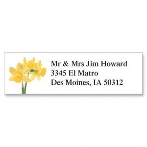 Daffodil  Classic Return Address Labels