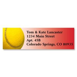 Tennis Classic Return Address Labels