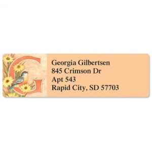 Spring Alpha Initial   Classic Address Labels