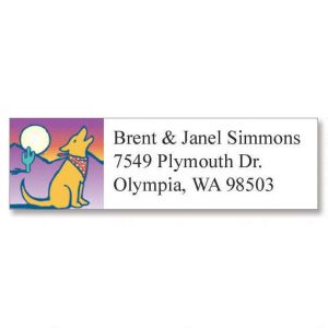 Howling at the Moonlight  Classic Return Address Labels