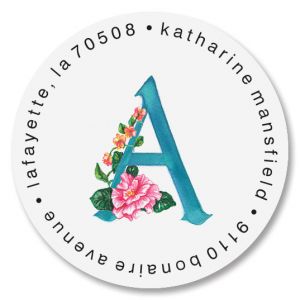 Tropical Initial Round Return Address Labels