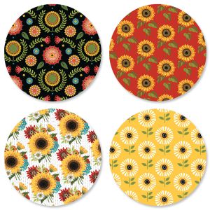 Sunflower Charm Envelope Seals (4 Designs)