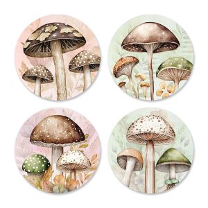 Mushroom Bunch Envelope Seals (4 Designs)