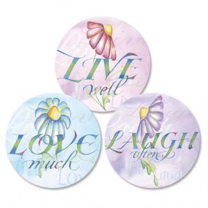 Live, Love, Laugh Envelope Seals   (3 Designs)