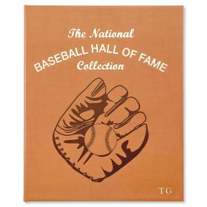 Baseball Hall of Fame Custom Leather-bound Book