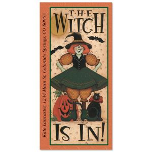 The Witch Is In   Oversized Return Address Labels