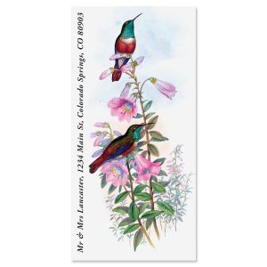 Blue-Throated Hummingbird Oversized Return Address Labels
