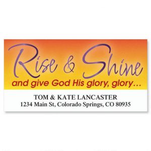 Rise and Shine Deluxe Return Address Labels