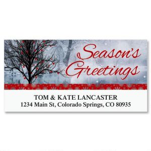 Bright Holiday Deluxe Address Labels