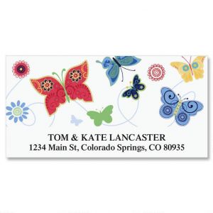 Delicate Butterflies  Deluxe Return Address Labels