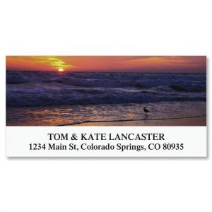 Sunrise On The Shore Deluxe Address Labels