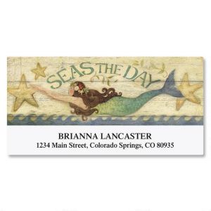 Seas The Day Deluxe Return Address Labels