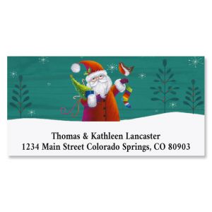 Santa & Noel Deluxe Christmas Address Labels