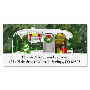 Christmas Getaway Deluxe Christmas Address Labels