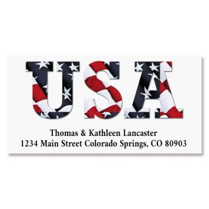 USA Deluxe Return Address Labels
