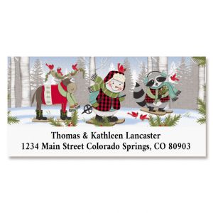 Forest Friends Deluxe Return Address Labels