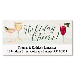 Holiday Cheers Deluxe Return Address Labels