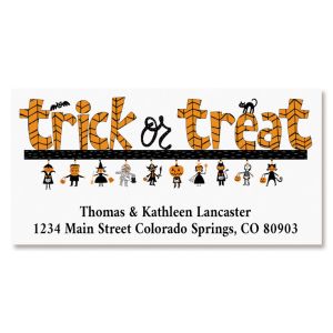 Trick or Treat  Deluxe Return Address Labels