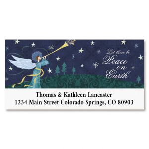 Peace Angel Deluxe Return Address Label