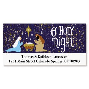 Holy Nativity Deluxe Return Address Label