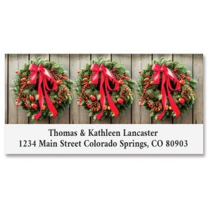 Nature's Wreath Deluxe Return Address Labels