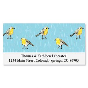 Goldfinch Parade Deluxe Return Address Labels