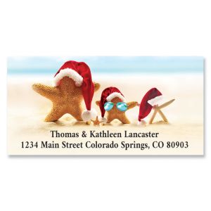 Tropical Holidays Deluxe Return Address Labels