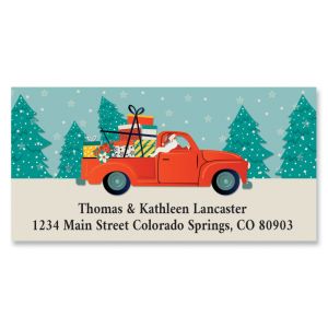 Christmas Delivery Deluxe Return Address Labels