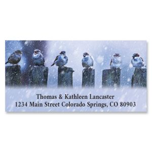 Chickadee Party Deluxe Return Address Labels 