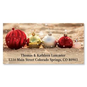 Holiday in the Sand Deluxe Return Address Labels