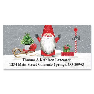 Holiday Gnome Deluxe Return Address Labels