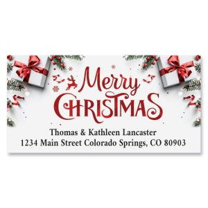 Joyful Holiday Deluxe Address Labels