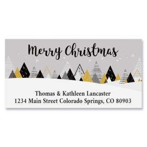 Silver & Gold Deluxe Return Address Labels