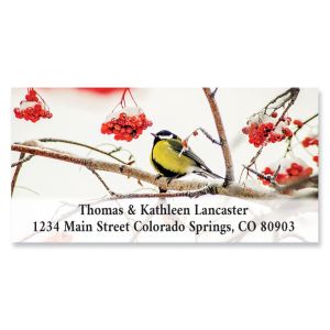 Mountain Ash Finch Deluxe Return Address Labels