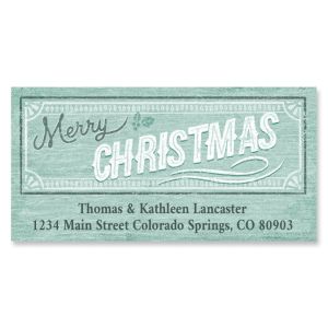 Christmas Sign Deluxe Return Address Labels