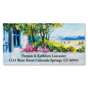 Painted Countryside Deluxe Return Address Labels