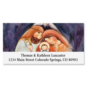 Sweet Holy Night Deluxe Return Address Labels