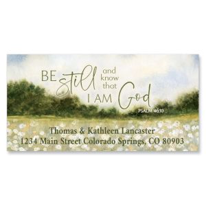 Be Still Deluxe Return Address Labels