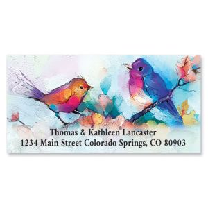 Colorful Wings Deluxe Return Address Labels