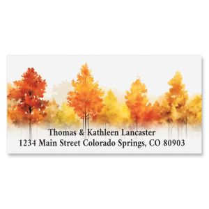 Fall Trees Deluxe Return Address Labels