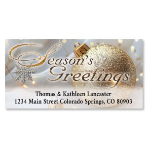 Golden Adornment Deluxe Return Address Labels
