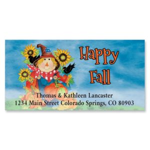 Happy Fall Deluxe Return Address Labels