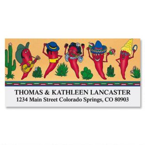 Silly Chilies Deluxe Address Labels